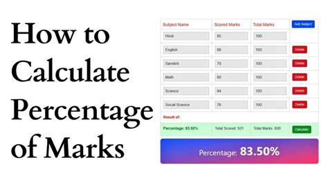 how to calculate 10th mark|How to calculate percentage of marks: Percentage Calculator .
